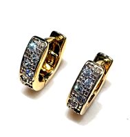 Earrings Woman Classici in Yellow Gold Cubic Zirconia SCATTINI ZIRC OV 4.70 BG